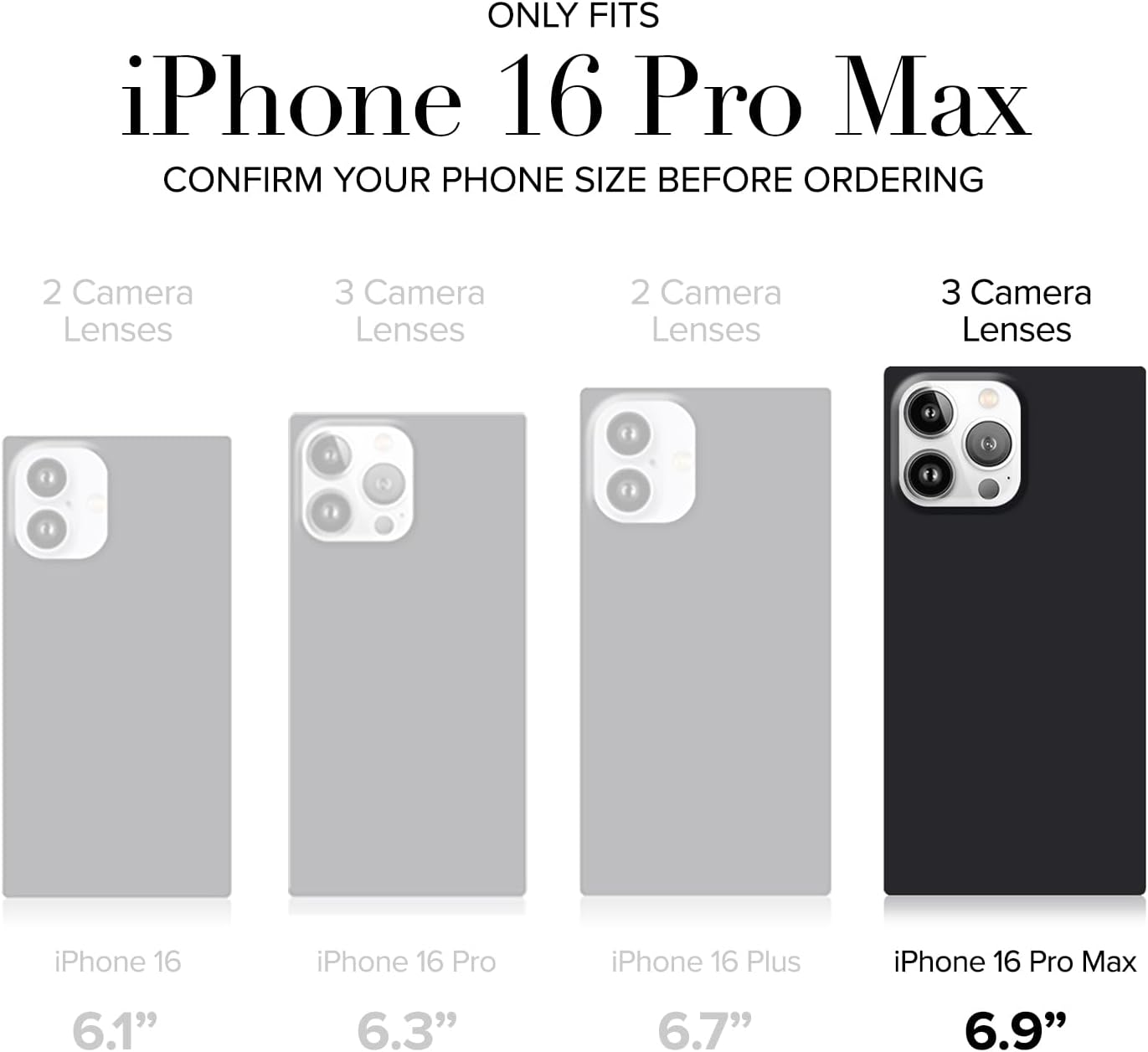 FLAUNT Official Square Protective Case - Compatible with iPhone 16 Pro Max - Compatible with MagSafe & Wireless Charging - Drop-Tested & Shockproof - (Rainbow Confetti Tortoise Shell)